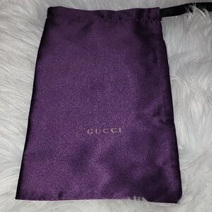Purple Silk Gucci Dust Bag